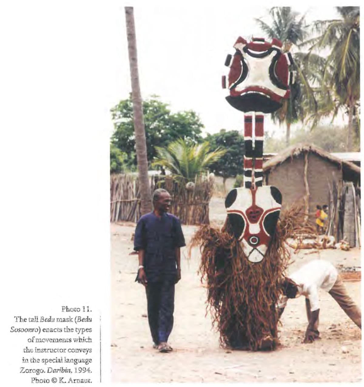 Vintage Nafana Bedu Plank Mask - Thumbnail 6