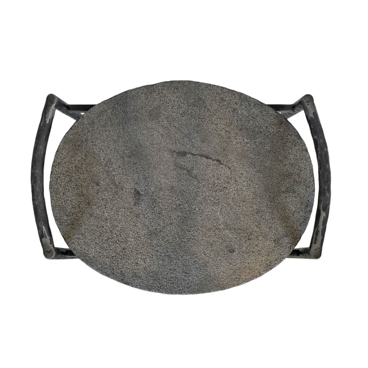 Slate & Iron Oval End Table - Thumbnail 6
