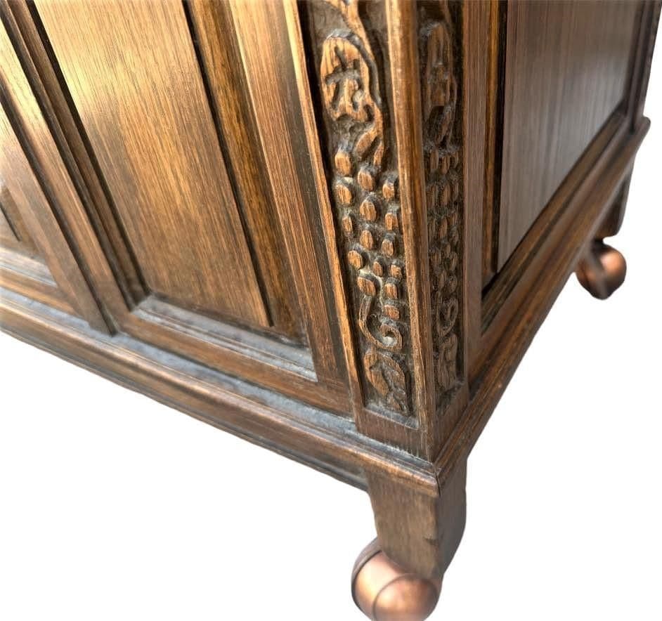 Romweber Viking Oak Dry Bar or Serving Cart - Vintage Mid 20th Century - Thumbnail 6