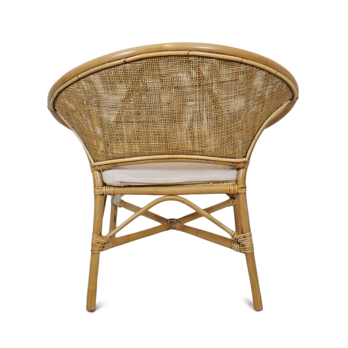 Bamboo & Rattan Ring Arm Chair - Thumbnail 6
