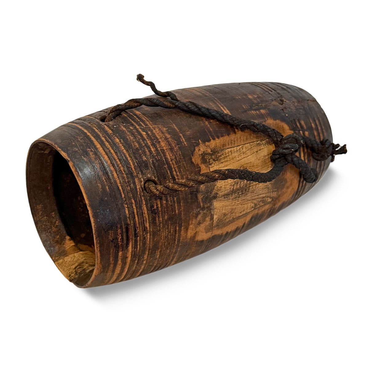 Vintage India Wood Water Pot - Thumbnail 6