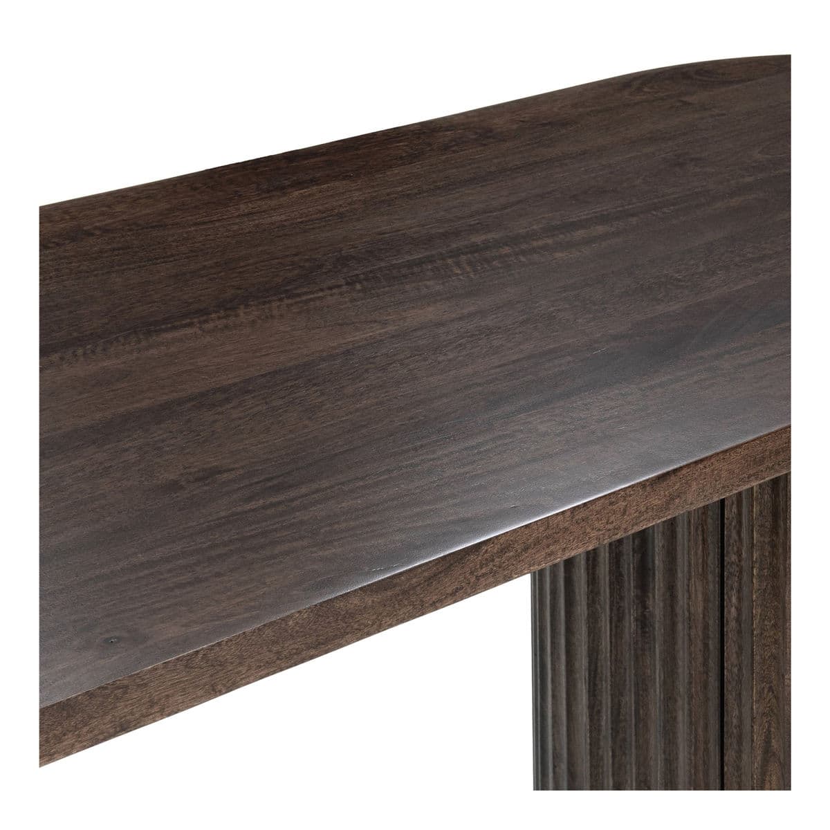 Brown Fluted Cabinet Base Desk - Thumbnail 6