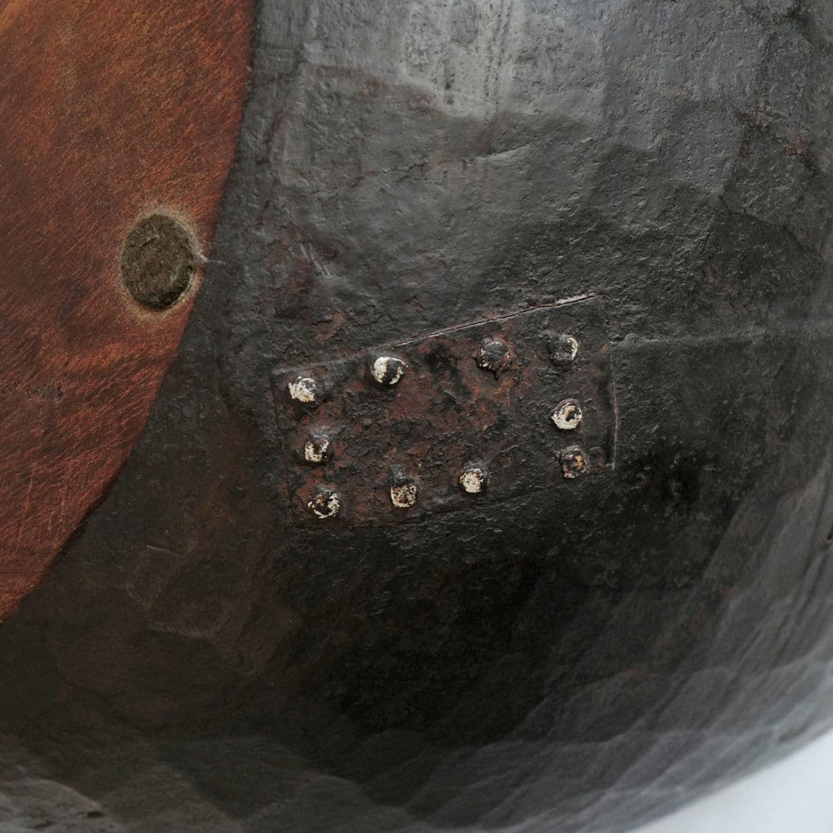 Large Vintage Wood Bowl Nepal - Thumbnail 6