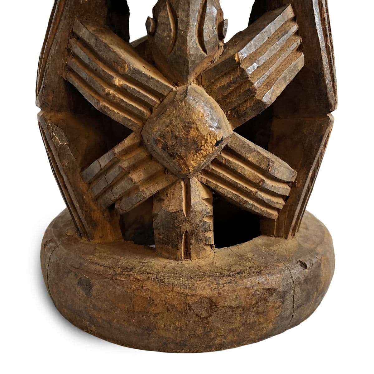 Vintage Bamileke Spider Stool - Thumbnail 6