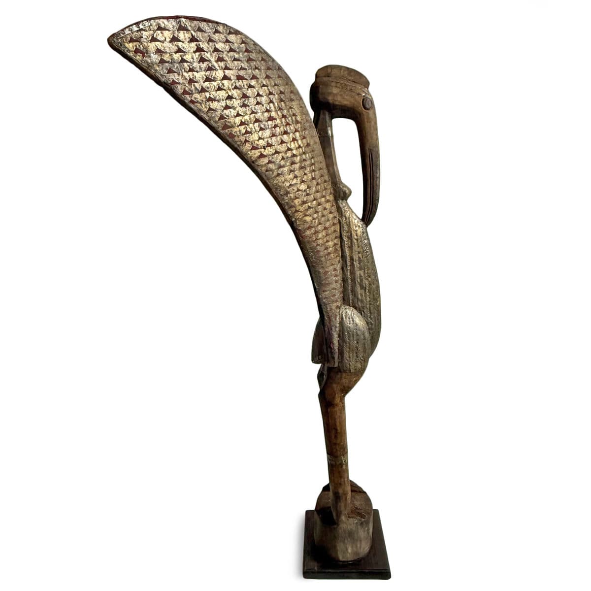 Vintage Senufo Hornbill Bird Figure - Thumbnail 6