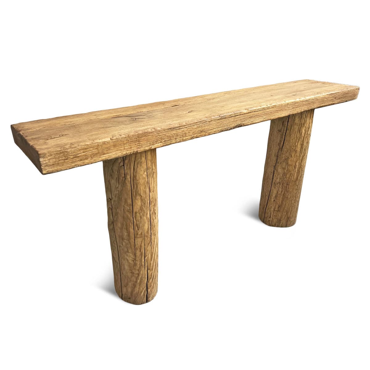Elm Log Leg Console Table - Thumbnail 6