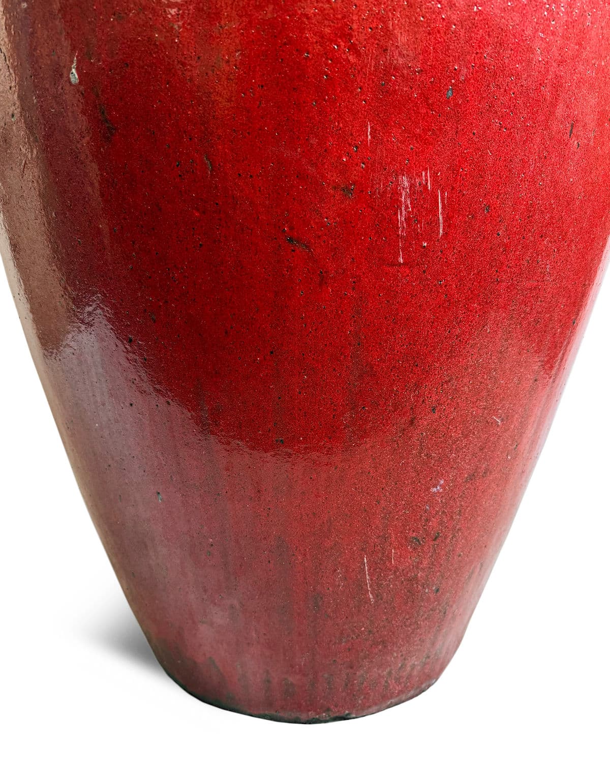 Tall Red Ceramic Urn - Thumbnail 6