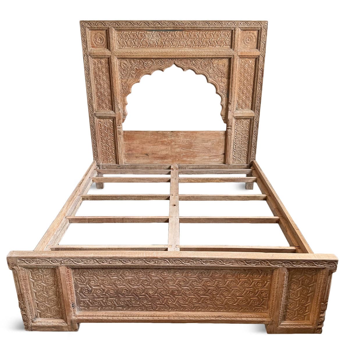 Cal King Carved Ahora Arch Bed Frame - Thumbnail 6