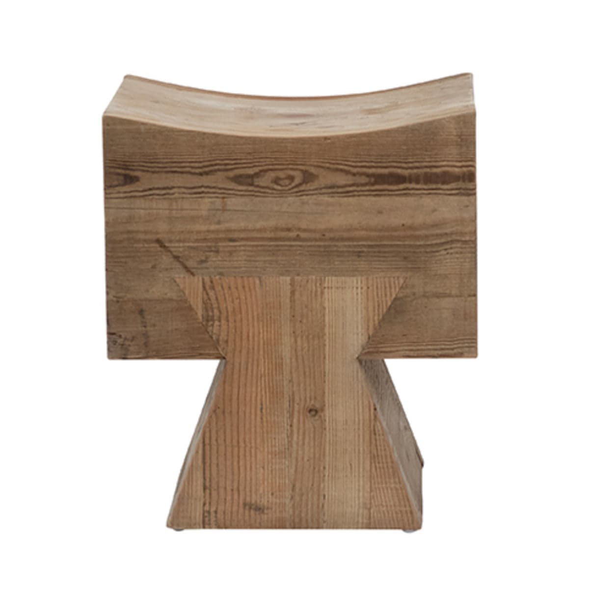Modern T Pine Stool - Thumbnail 6