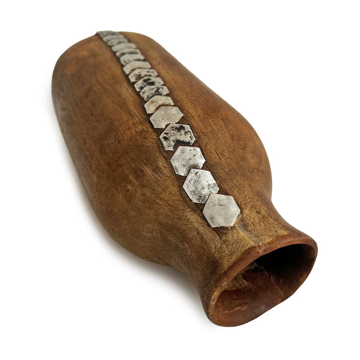 Vintage Tutsi Wood Pot - Thumbnail 6