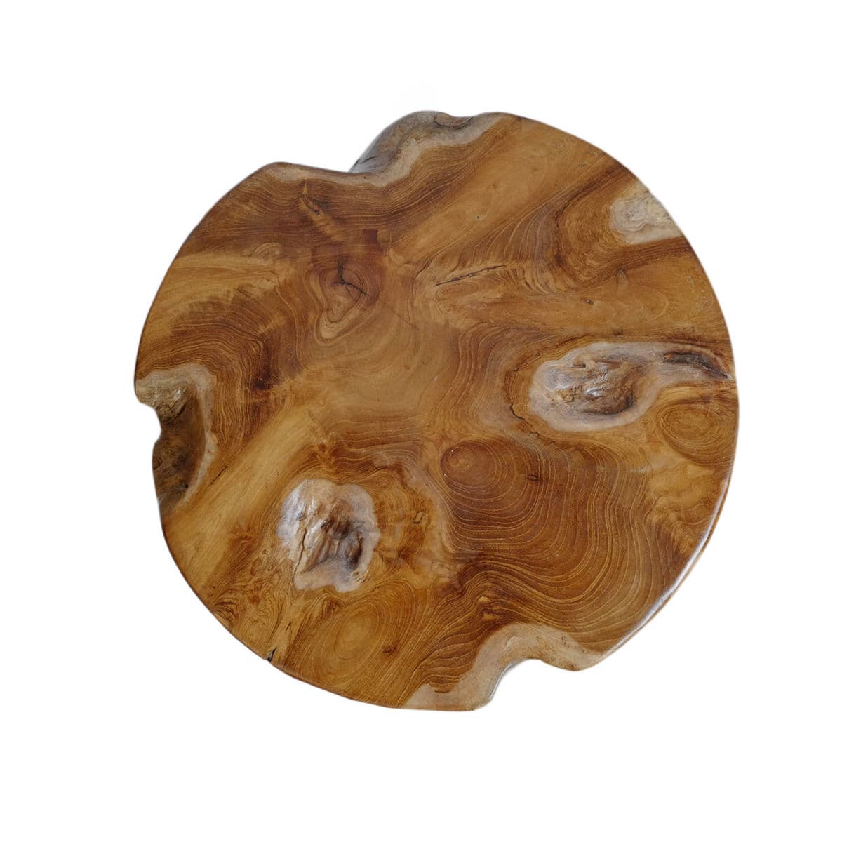 Organic Teak Root 3 Leg Stool - Thumbnail 6