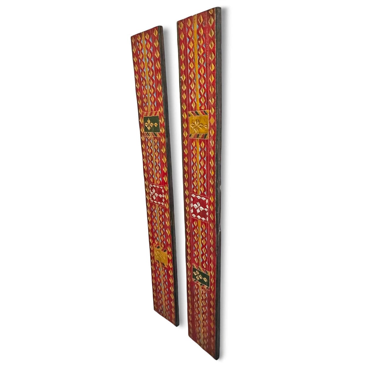 Pair of Vintage Amhara Painted Panels - Thumbnail 6