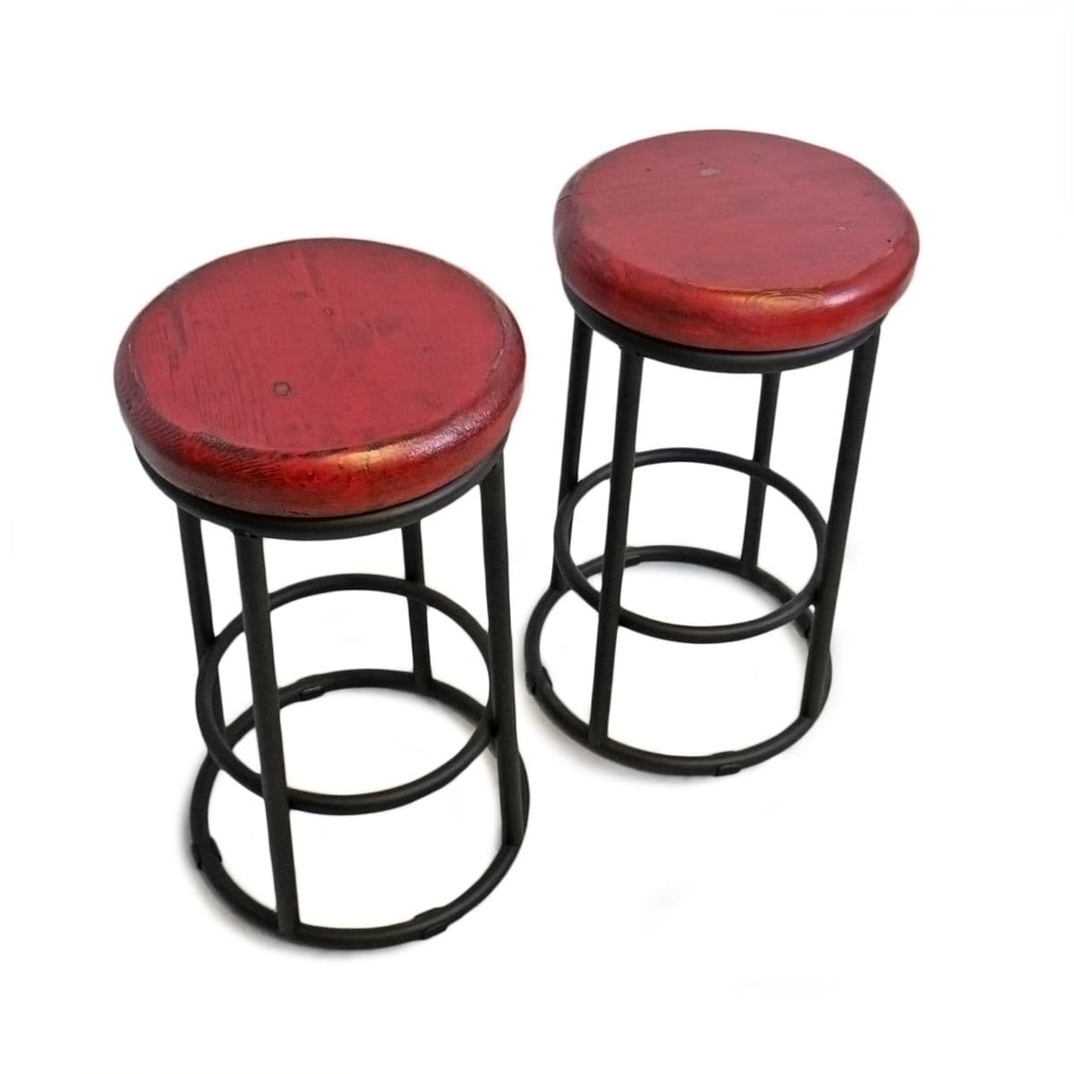 Color Pop Red Counter Stool - Thumbnail 6