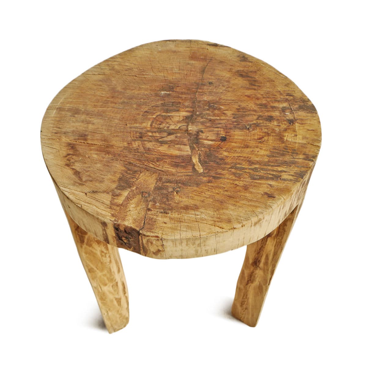 Rustic Naga Three Leg Wood Table - Thumbnail 6