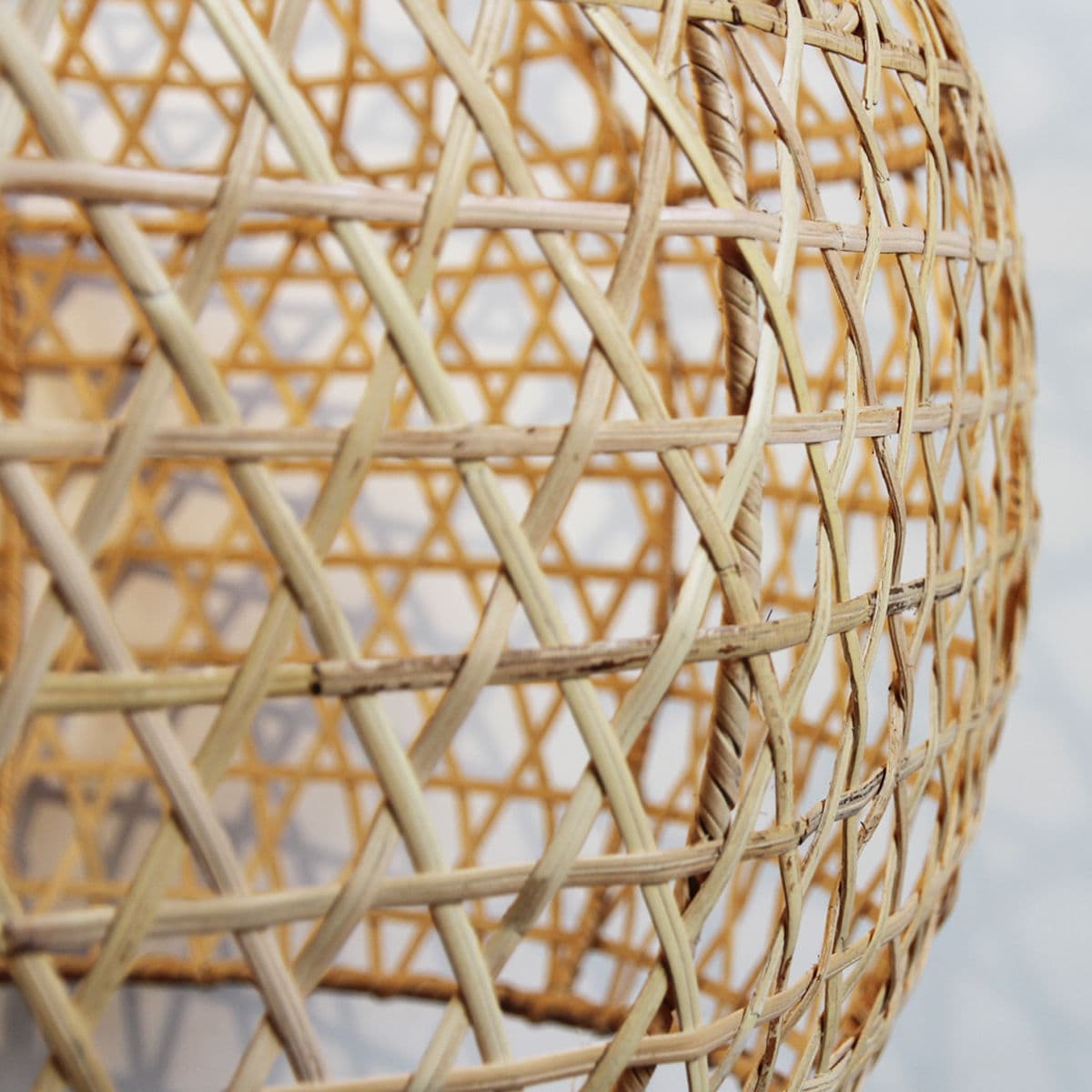 Raw Wicker Pumpkin Lantern Medium - Thumbnail 6