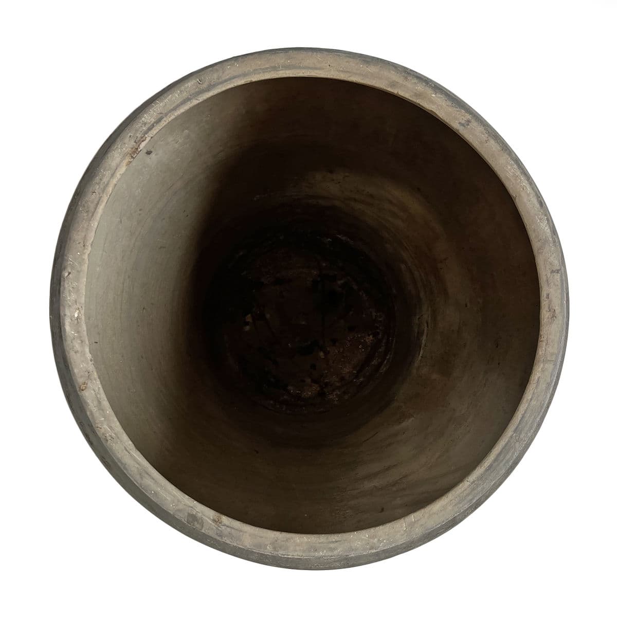 Vintage Charcoal Terra Cotta Pot - Thumbnail 6