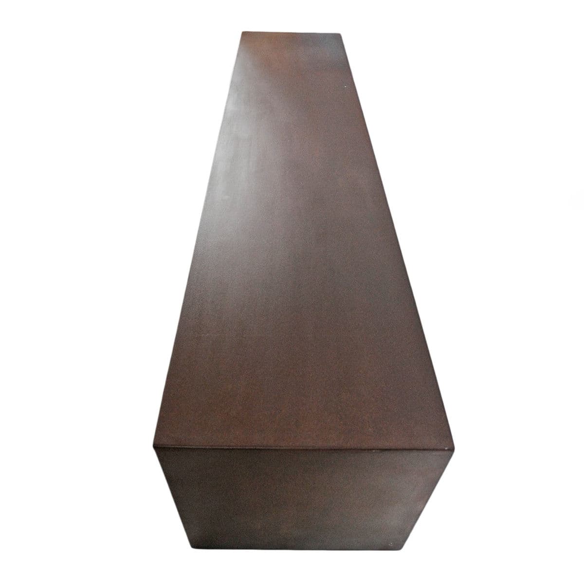 Modern Rust Finish Steel Waterfall Bench - Thumbnail 6