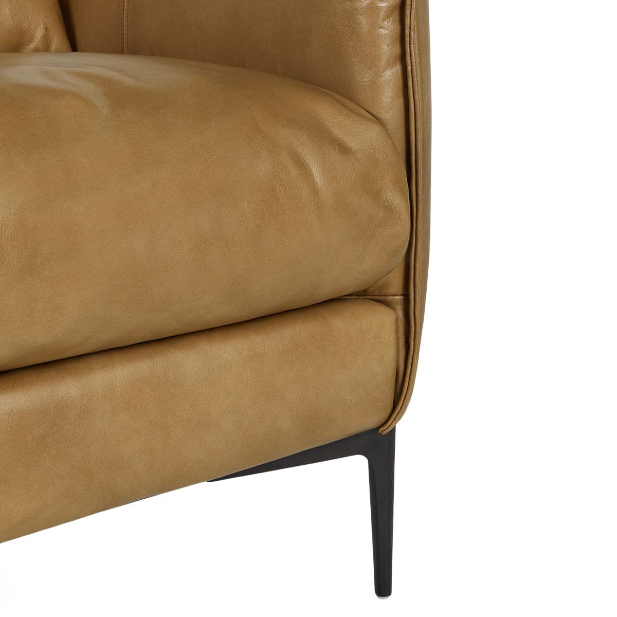 Tahoe Tan Leather Club Chair - Thumbnail 6
