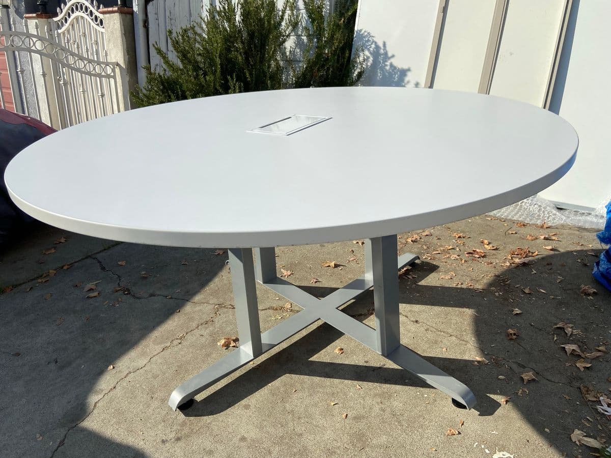 Enwork Modern Round Conference Table - Thumbnail 5