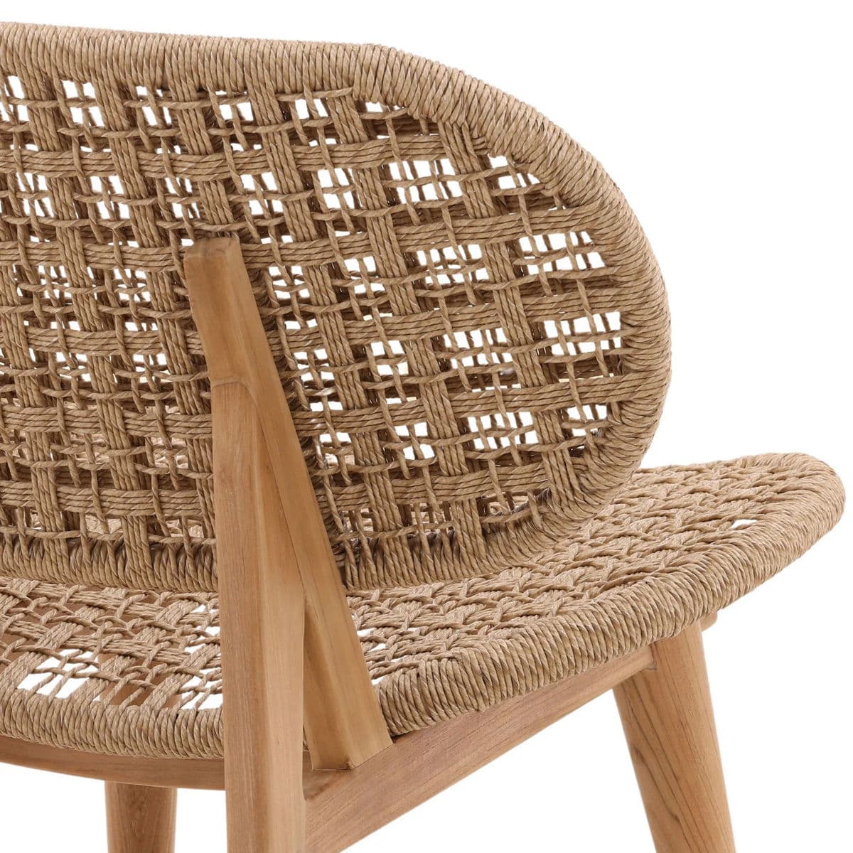 Outdoor Oval Woven Easy Chair - Thumbnail 6
