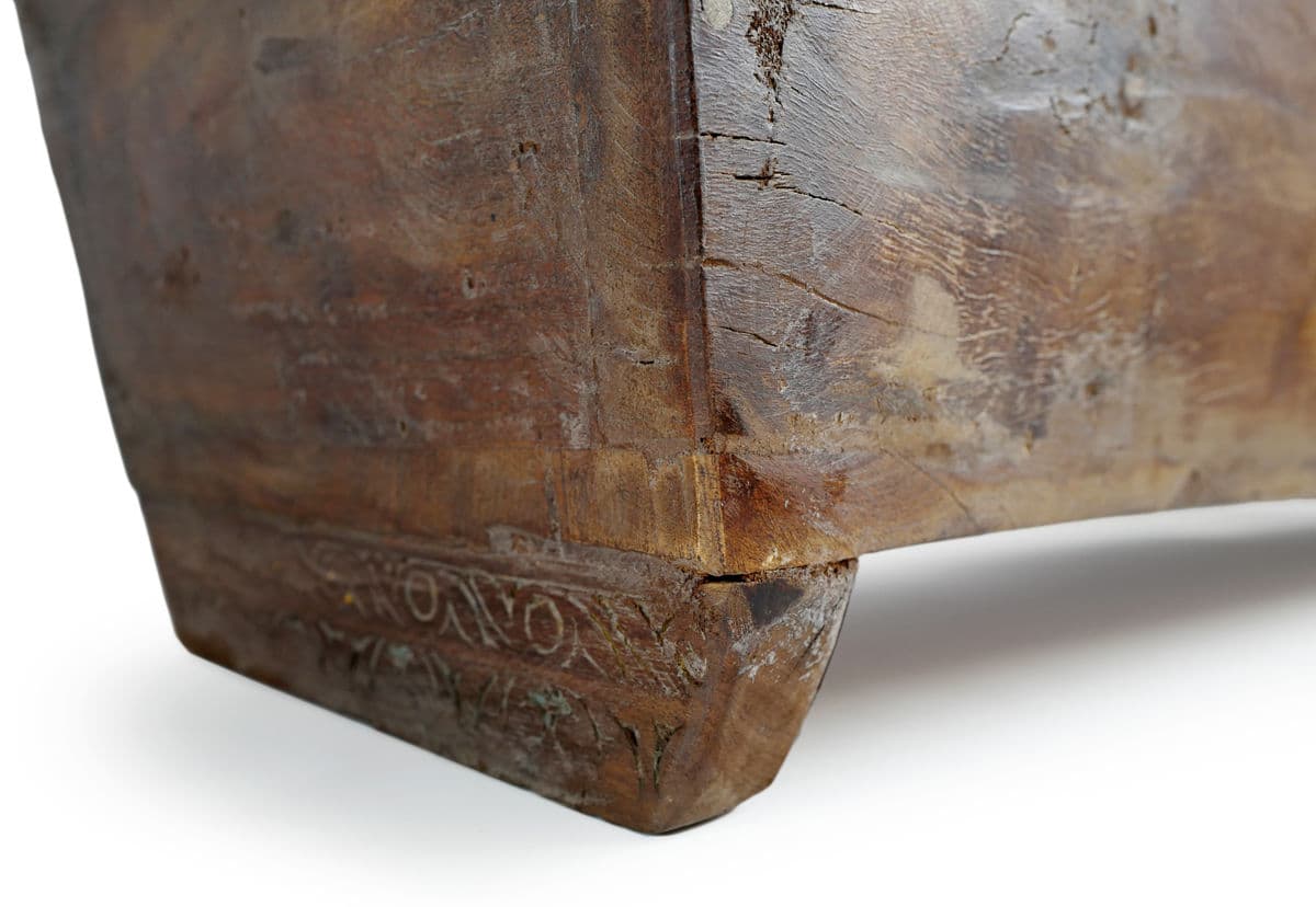 Vintage India Wood Trough - Thumbnail 6