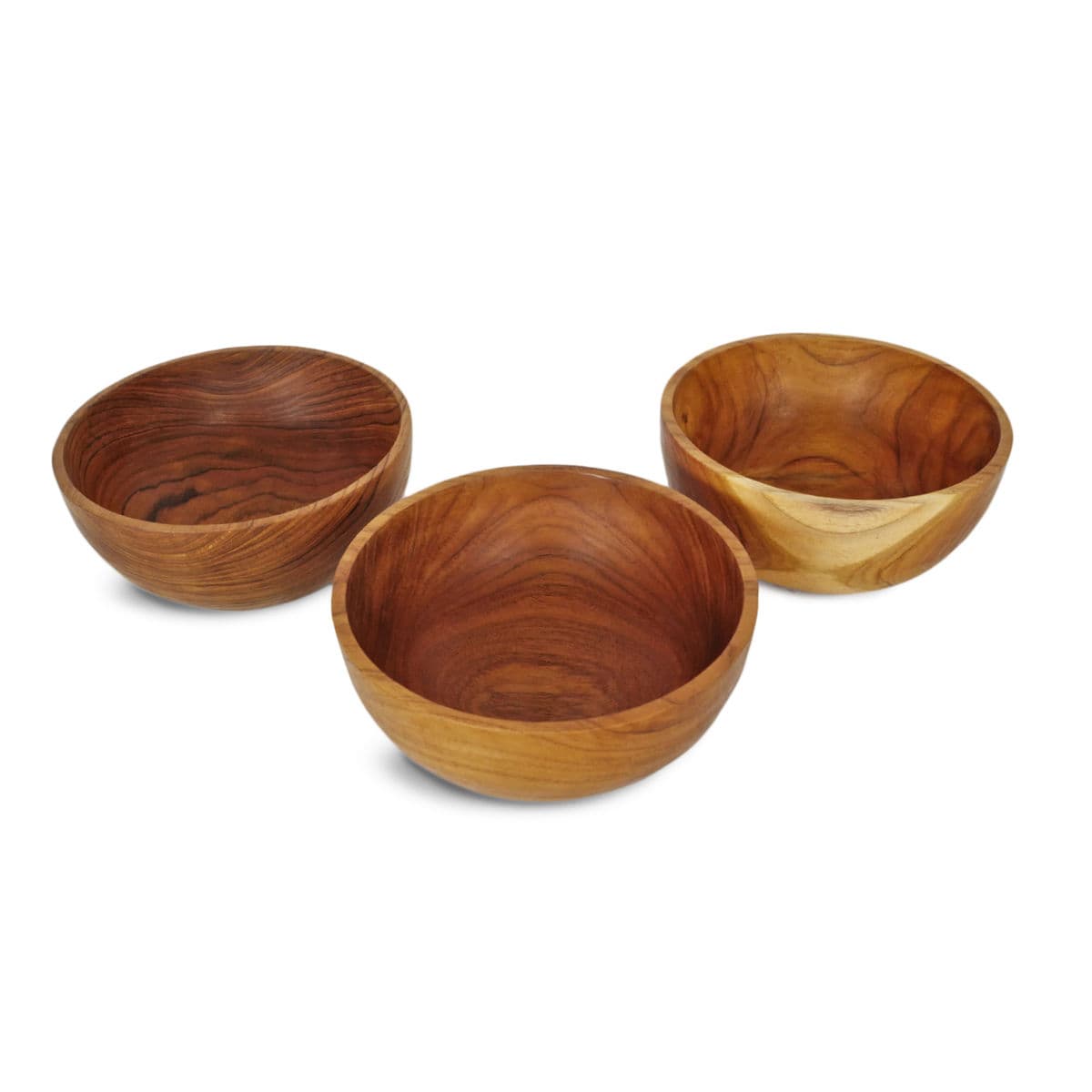 Simple Teak Wood Bowl - Thumbnail 6