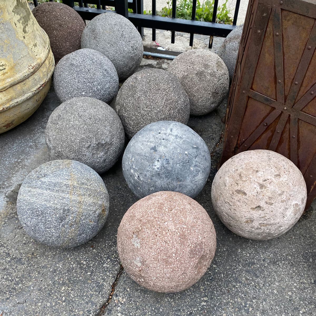 Stone Granite Garden Sphere - Thumbnail 6