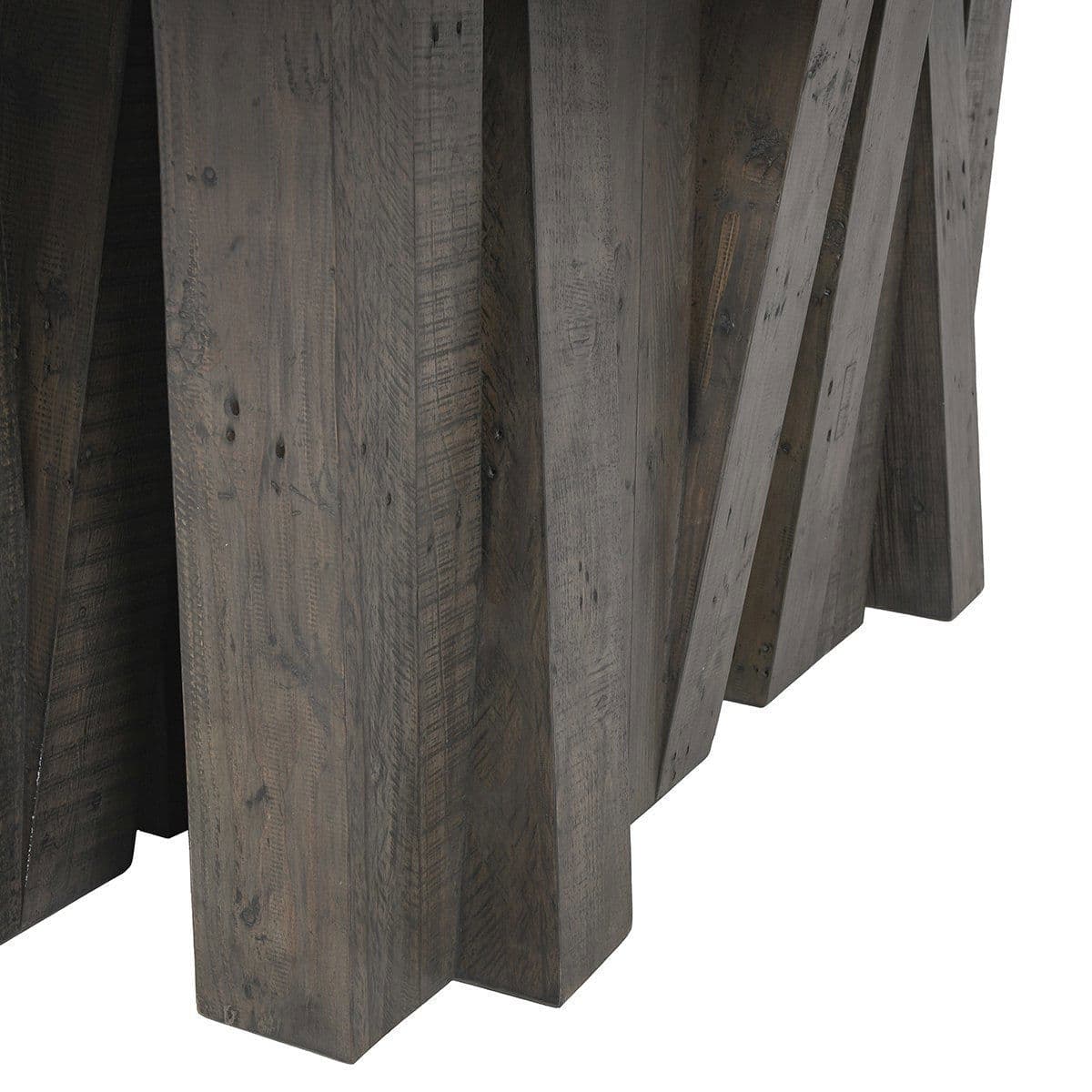Modern Grey Pine & Concrete Dining Table - Thumbnail 6
