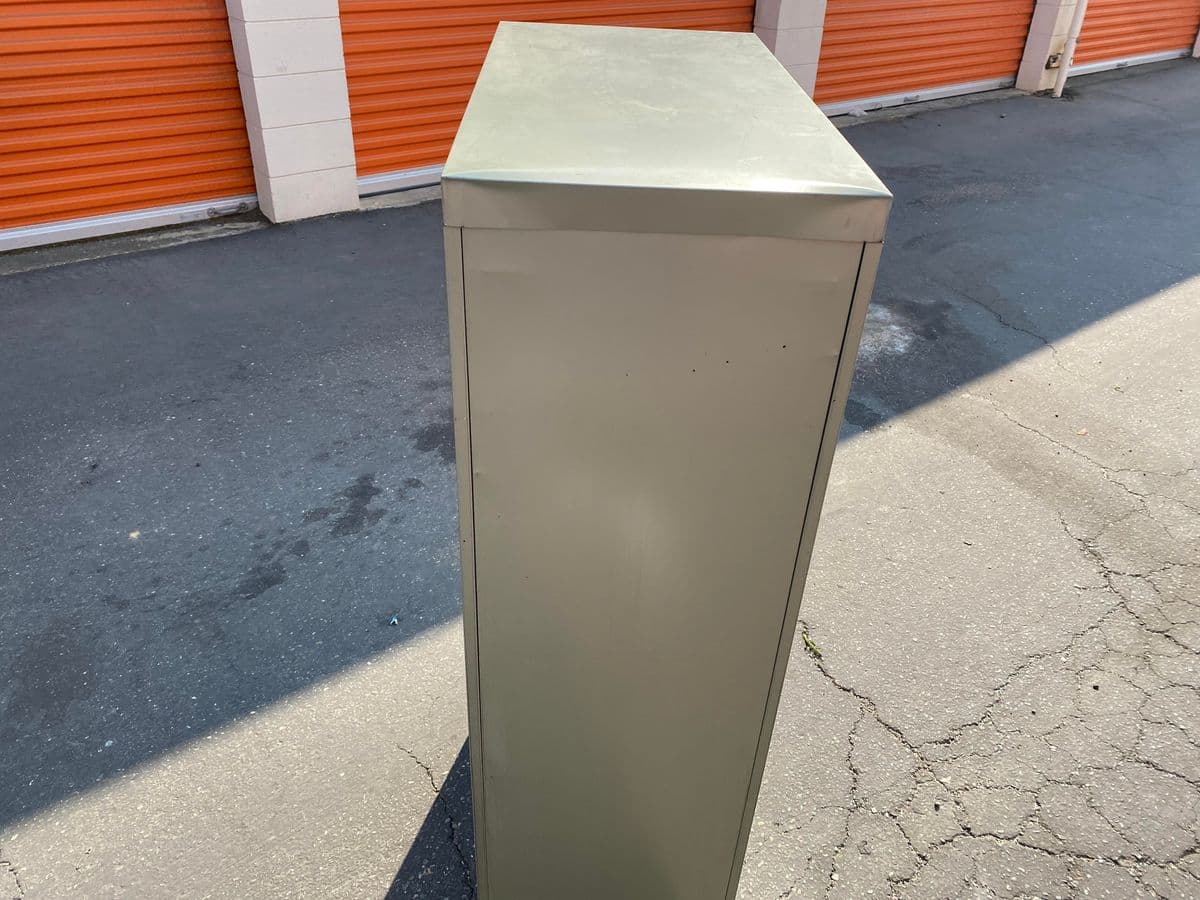 1970s Vintage All Steel Metal Card Drawer and Filling Cabinet - Thumbnail 5