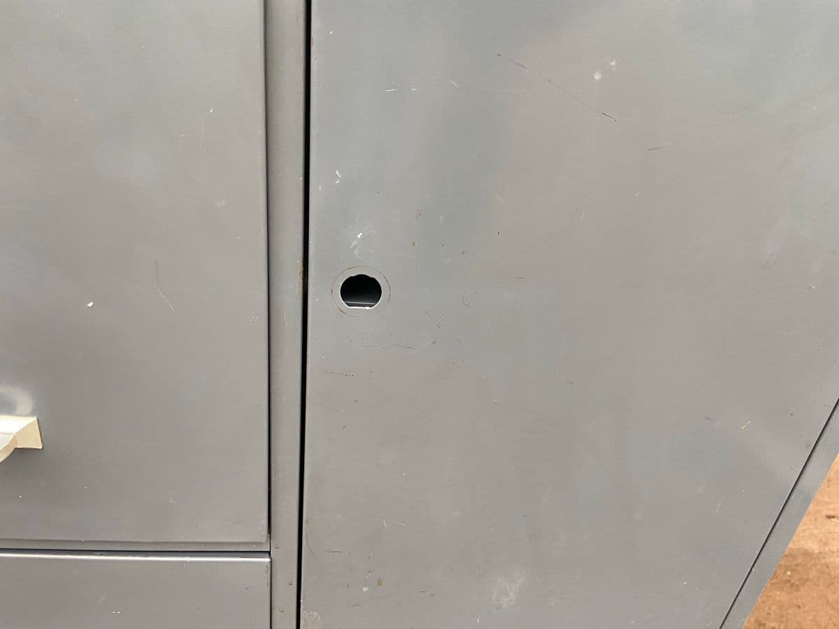 1970s Vintage Mid Century Modern Metal Cabinet - Thumbnail 6