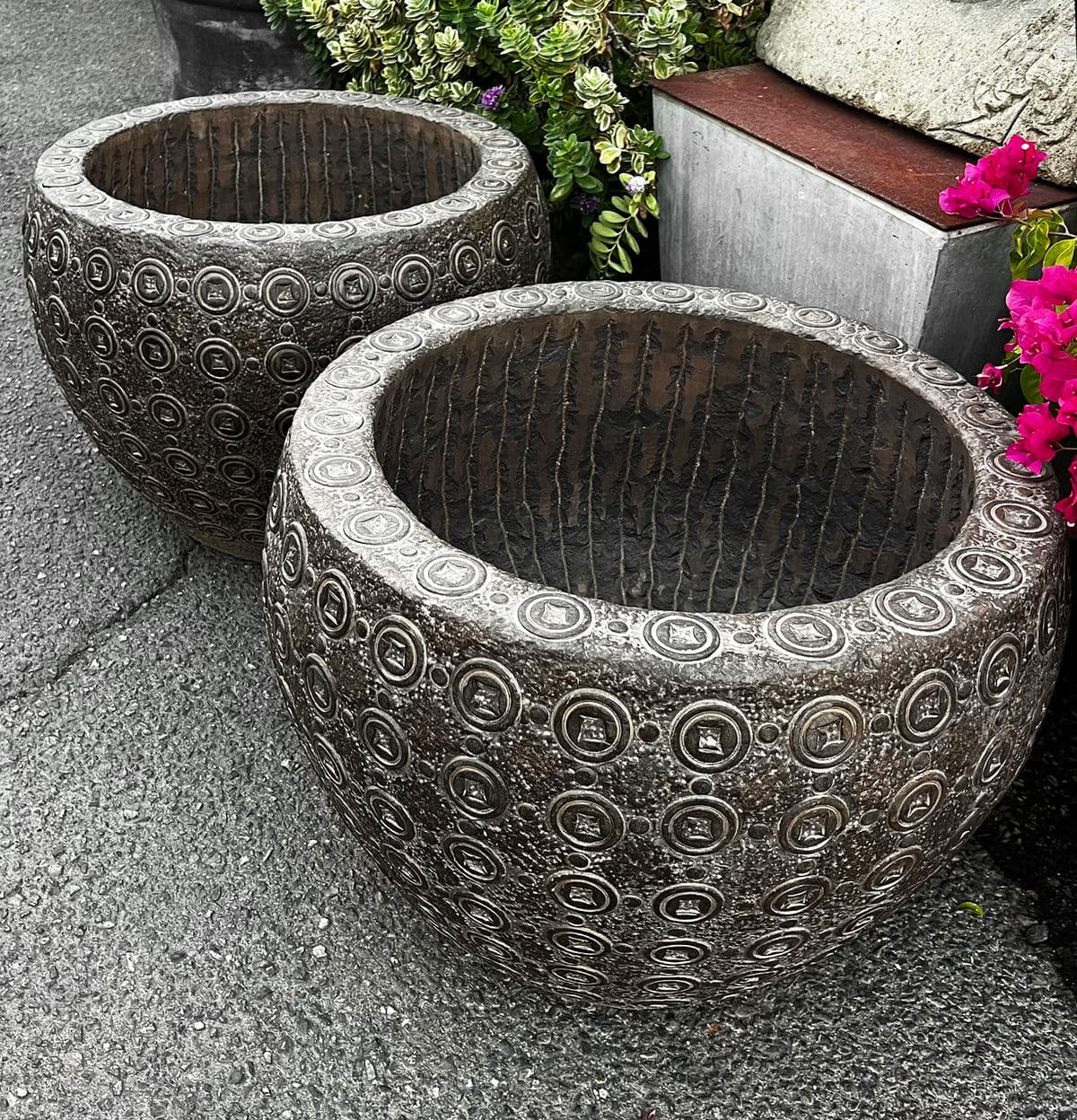 Vintage Mongolian Stone Money Pot - Thumbnail 6