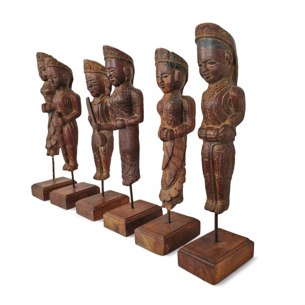 Antique Rajasthan Musician Angel Figure - Thumbnail 6