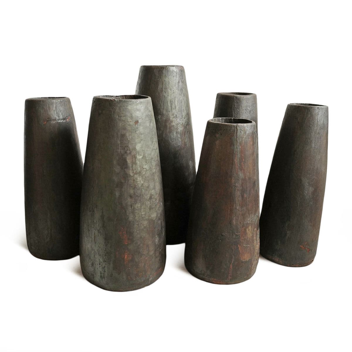 Old Naga Tall Wood Pot - Thumbnail 6