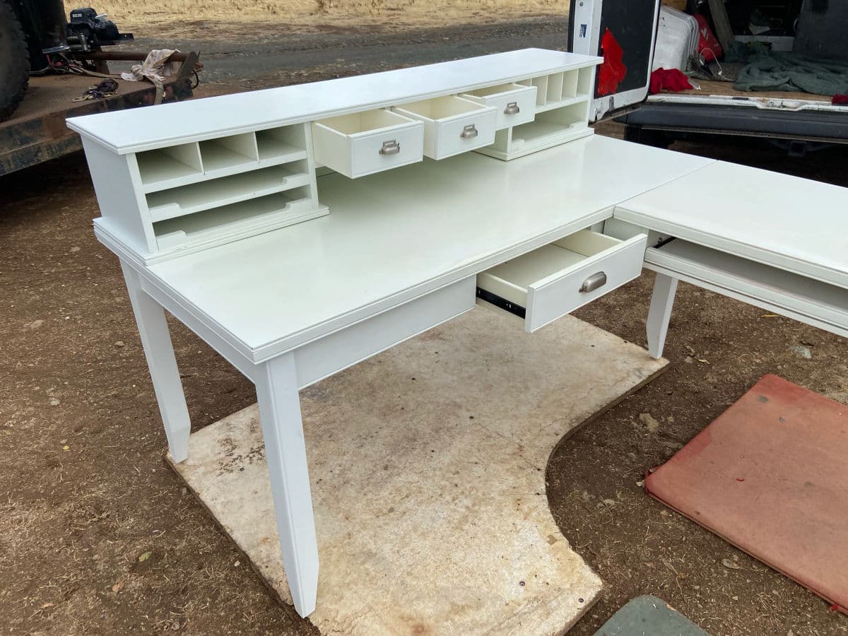 Vintage Farmhouse Style L Shape Desk - Thumbnail 6