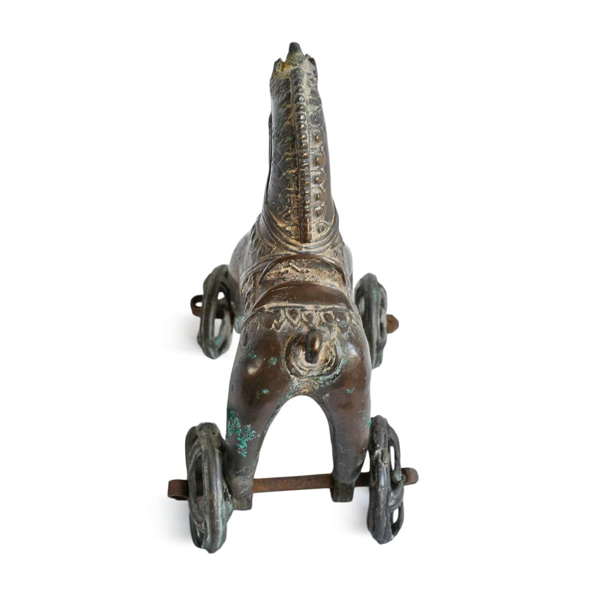 Antique Bronze India Toy Horse - Thumbnail 6