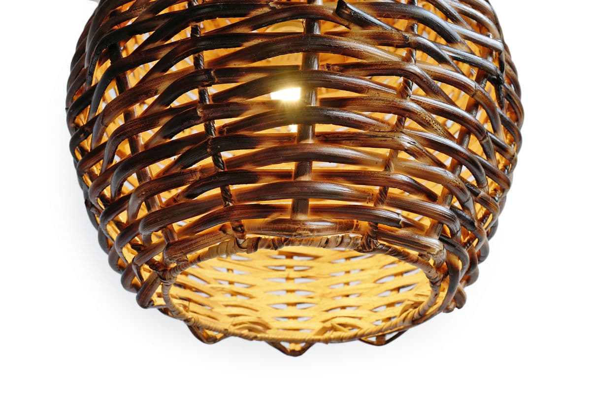 Burnt Bamboo Globe Lantern Small - Thumbnail 6