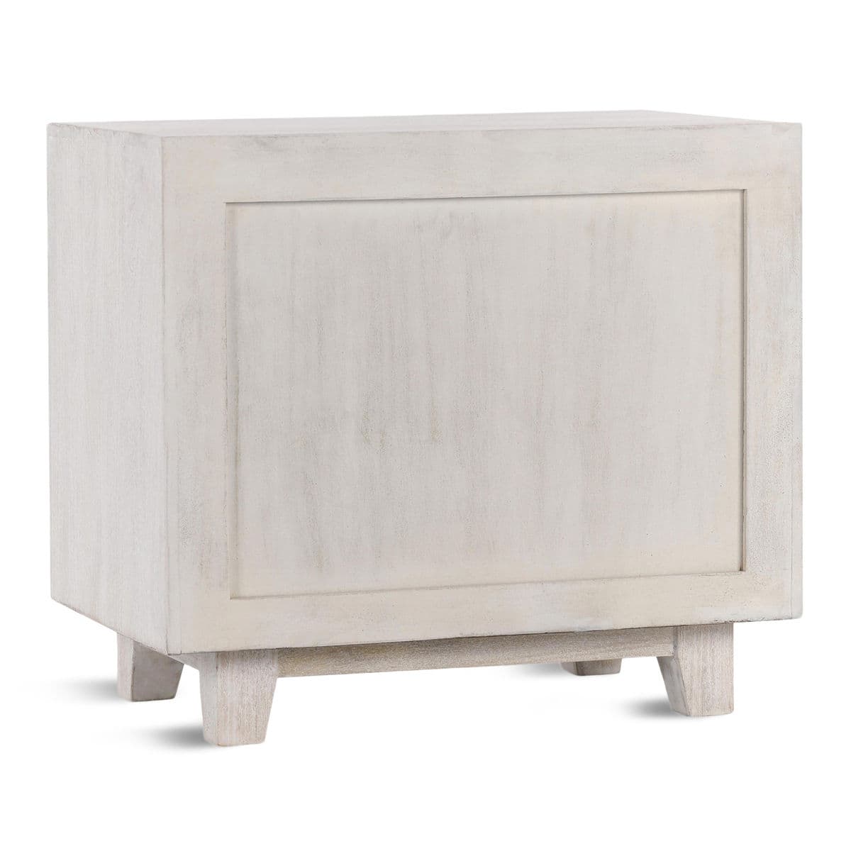 Naia White Wash Two-Drawer Nightstand - Thumbnail 6
