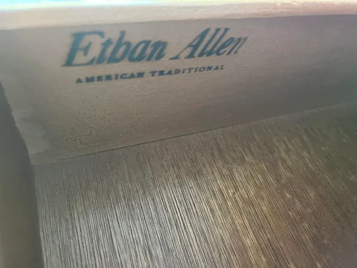 Ethan Allen Solid 'American Traditional' Cherry Highboy - Vintage Late 20th Century - Thumbnail 6