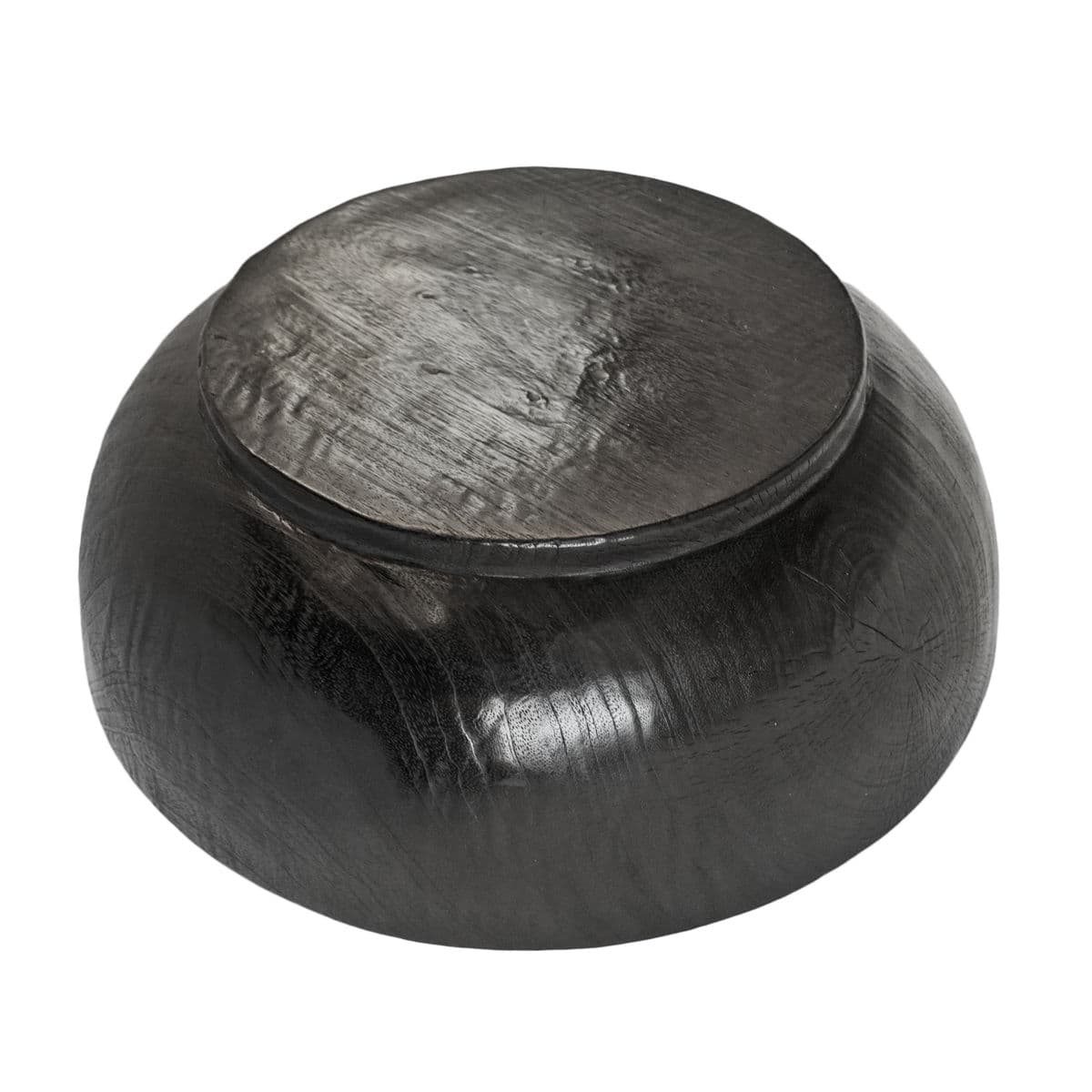 Java Ebony Teak Wood Bowl - Thumbnail 6