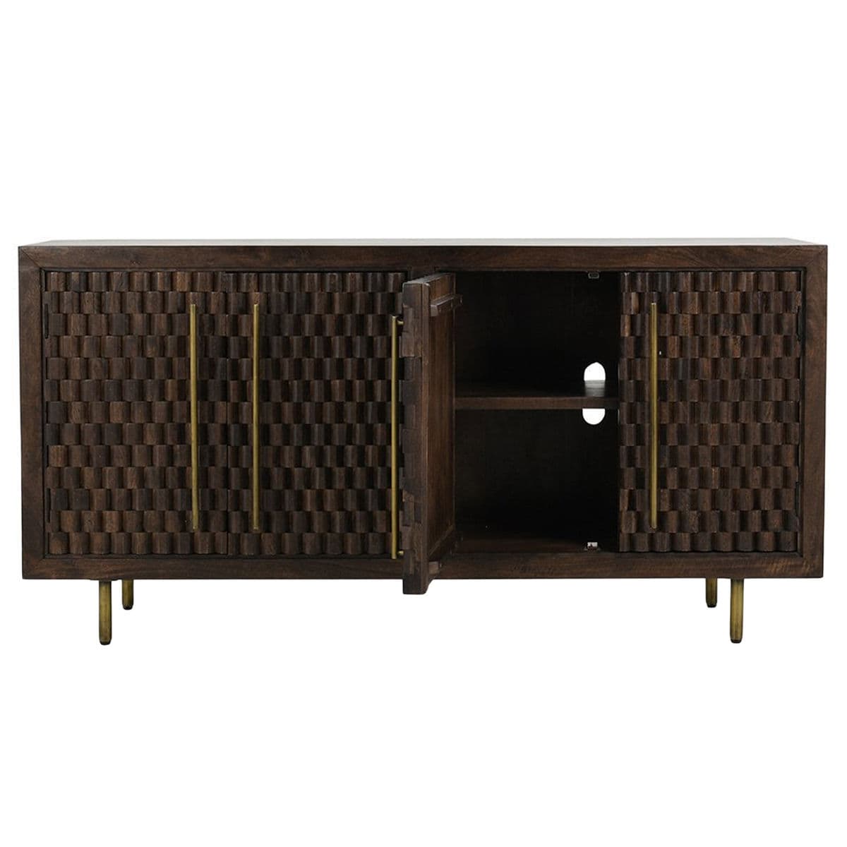 Niles Walnut & Bronze Sideboard - Thumbnail 6