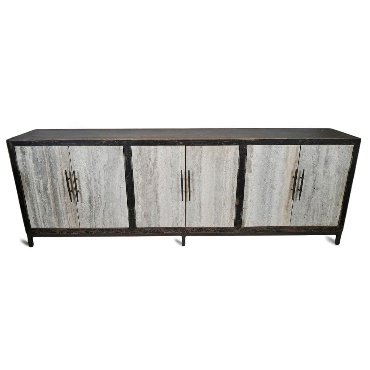 Grey Marble Modern Rustic Sideboard - Thumbnail 6