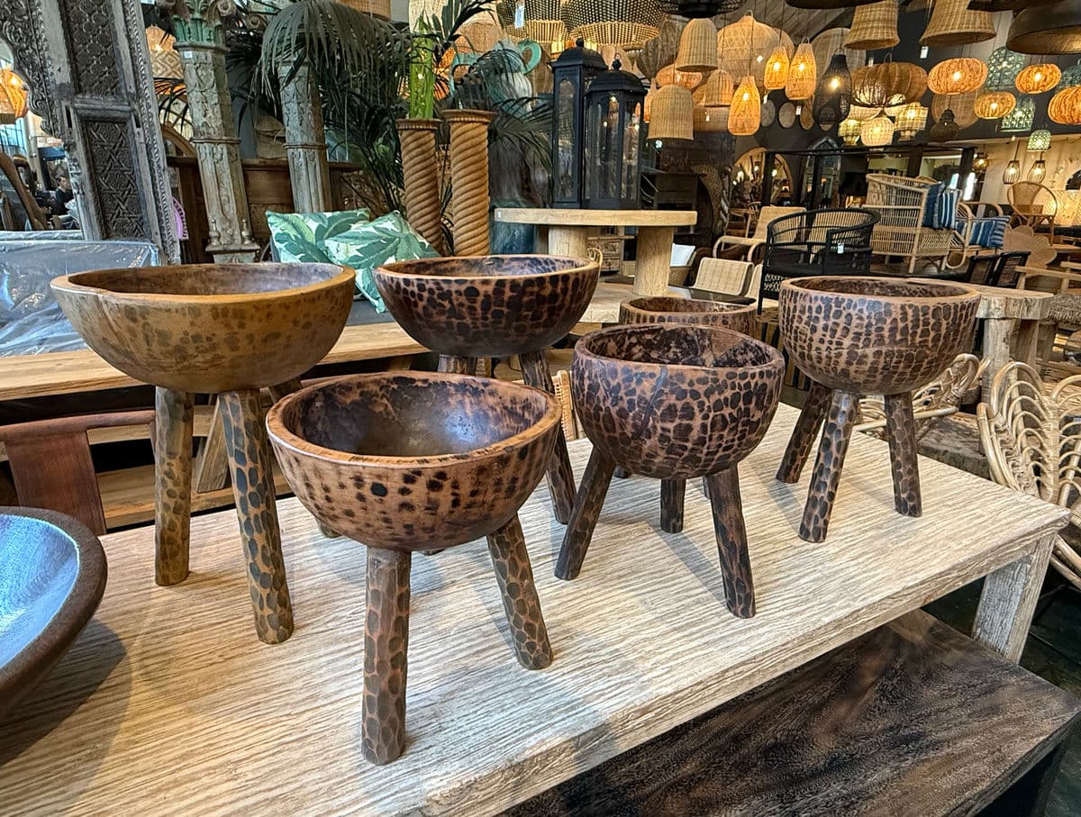 Wood Bowl on Legs - Thumbnail 6