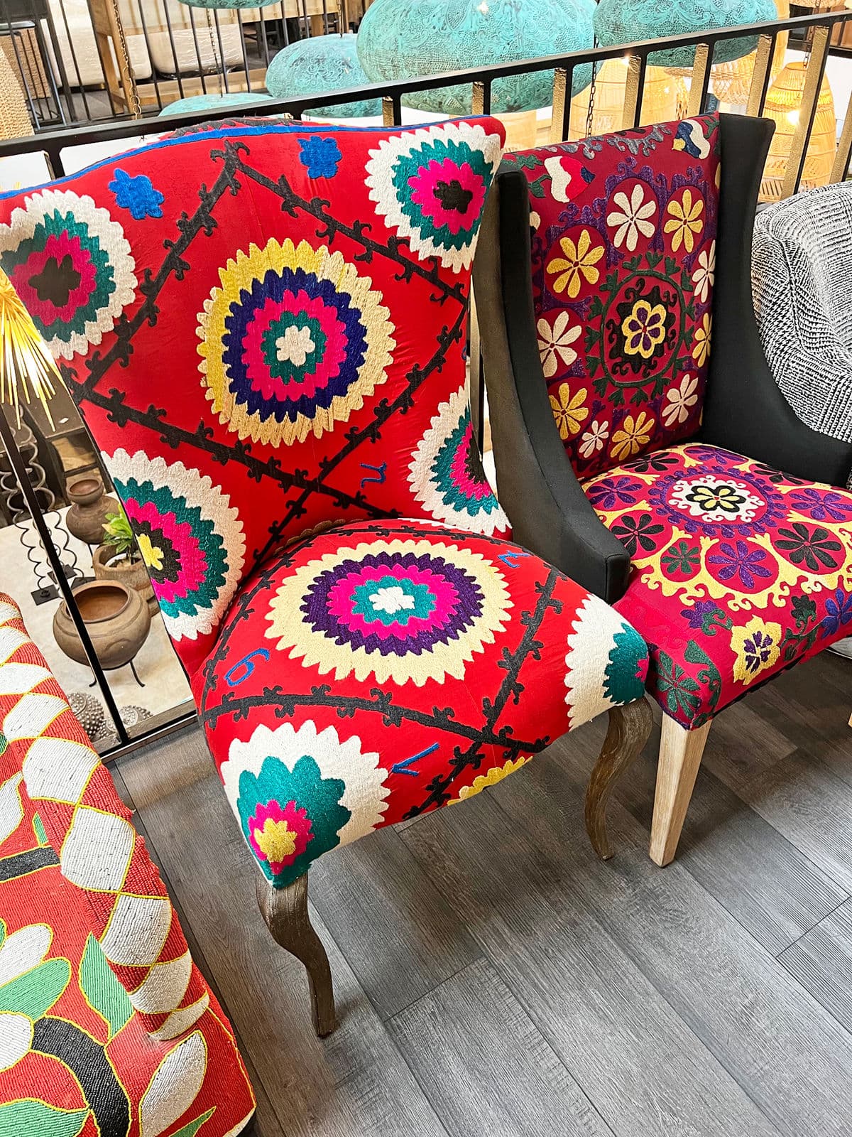 Vintage Suzani Accent Chair - Thumbnail 6