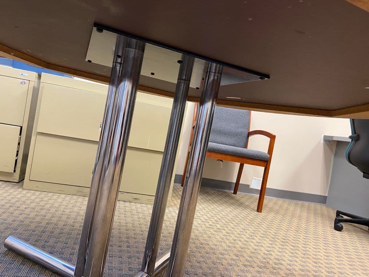 1980s Vintage Mid Century Modern Conference Table - Thumbnail 6