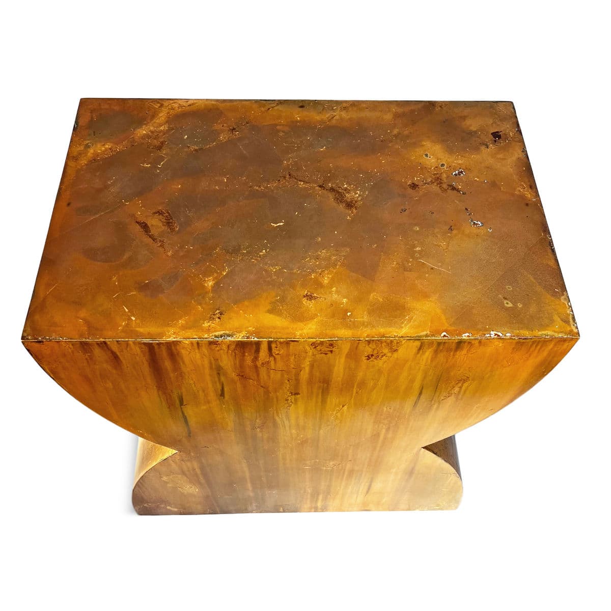 Gold Glazed Modern Iron Hourglass Table - Thumbnail 6