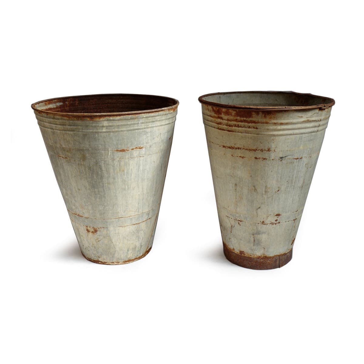 Vintage Large French Galvanized Bin - Thumbnail 6