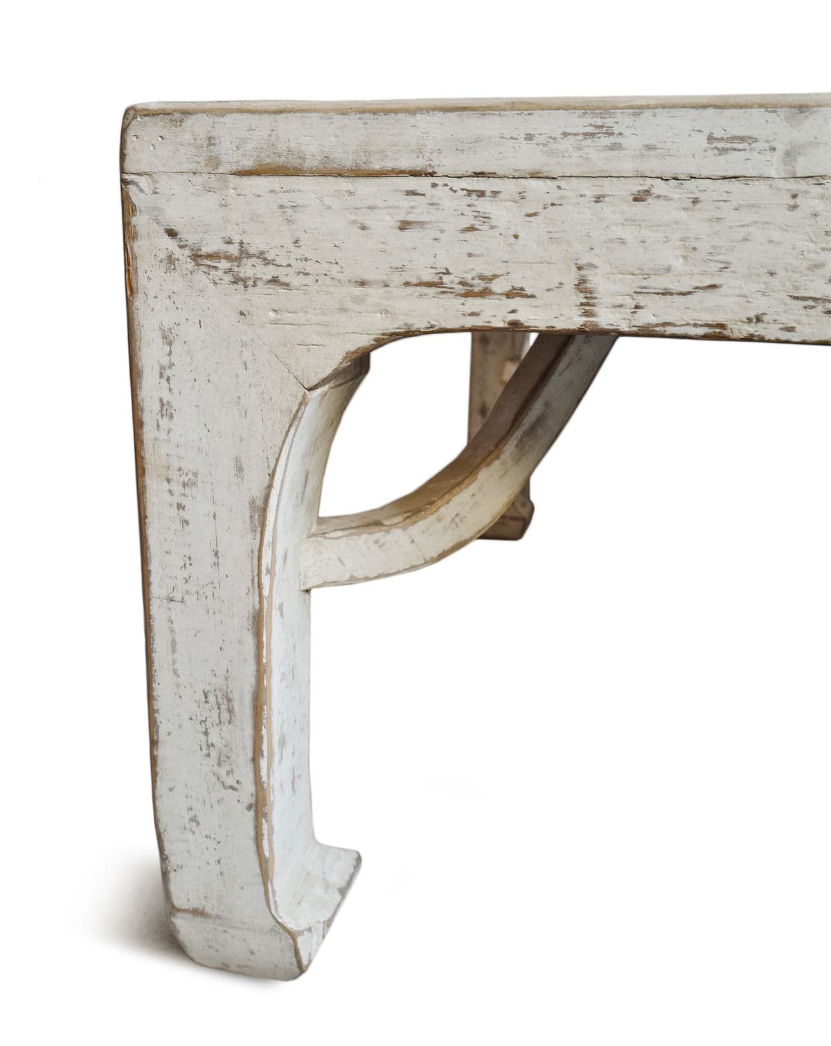 Vintage White Square Ming Coffee Table - Thumbnail 7