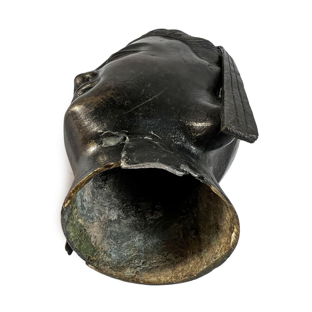 Antique Bronze Quan Yin Head - Thumbnail 7