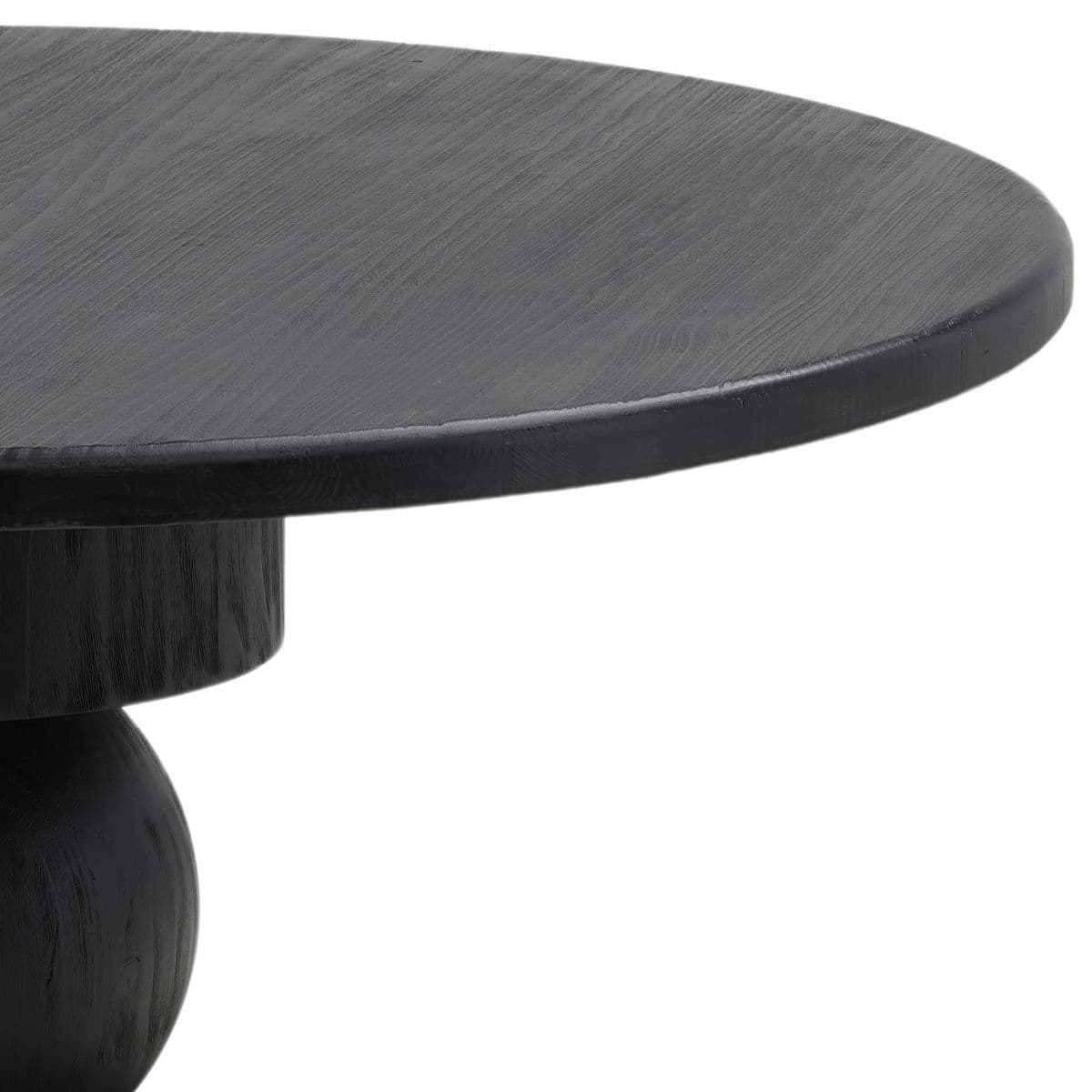 Black Stack Pedestal Dining Table - Thumbnail 7
