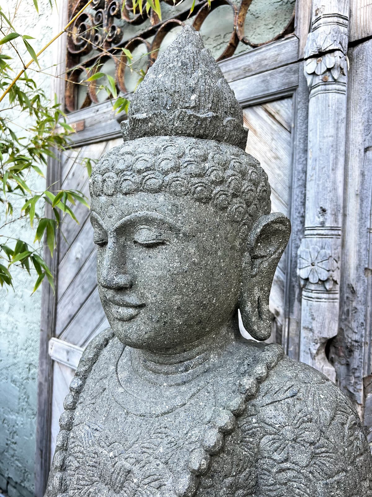 Stone Sitting Garden Buddha - Thumbnail 7